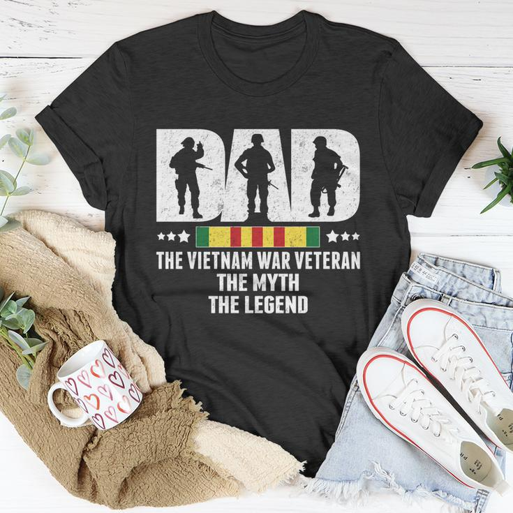 Dad Vietnam Veteran The Myth The Legend Gift Dad Gift V4 Unisex T-Shirt Unique Gifts