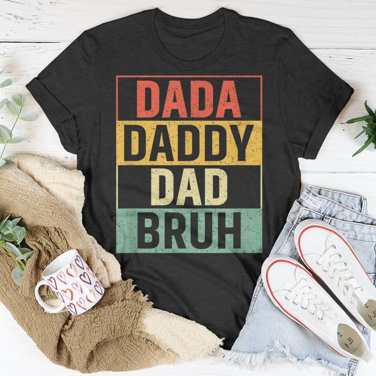 Dada Daddy Dad Bruh Funny Fathers Day Gag Gift 2023 Unisex T-Shirt Unique Gifts