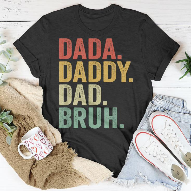 Dada Daddy Dad Bruh Who Loves From Son Boys Fathers Day Gift For Mens Unisex T-Shirt Unique Gifts