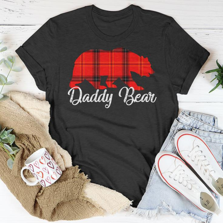 Daddy Bear Buffalo Plaid Unisex T-Shirt Unique Gifts