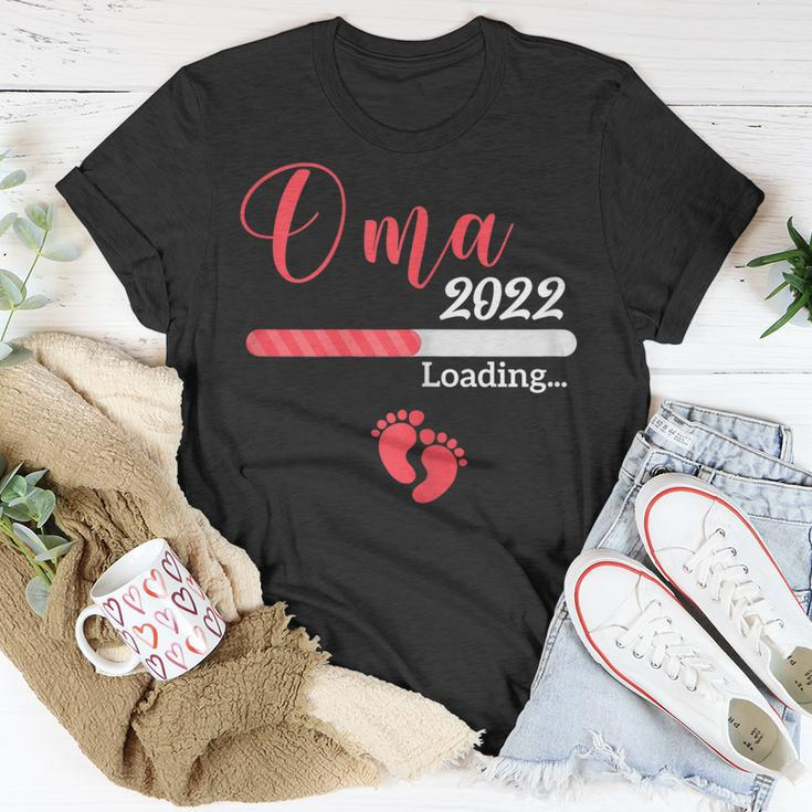 Damen Ich Werde Oma 2022 T-Shirt, Lustige Verkündung Schwangerschaft Lustige Geschenke