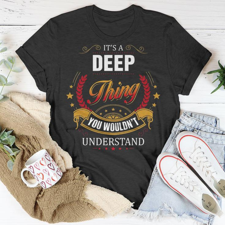 Deep Family Crest Deep Deep Clothing DeepDeep T Gifts For The Deep Unisex T-Shirt Funny Gifts