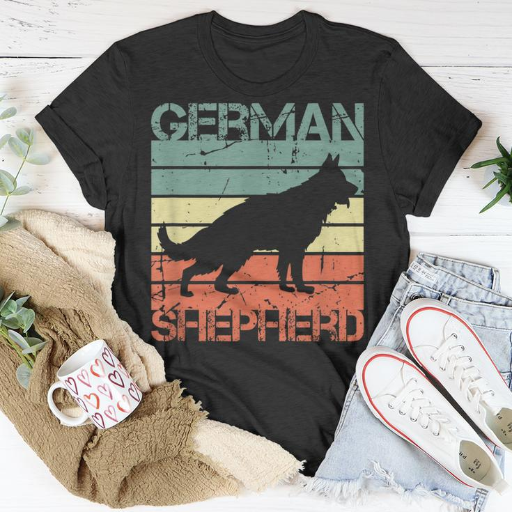 Deutscher Schäferhund Vintage Look Hunde Mama Hunde Papa T-Shirt Lustige Geschenke