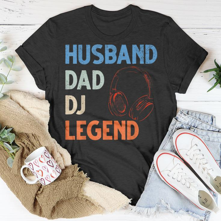Discjockey Dads Ehemann Dad Dj Legend Dj Dads Dj Legend Dad T-Shirt Lustige Geschenke