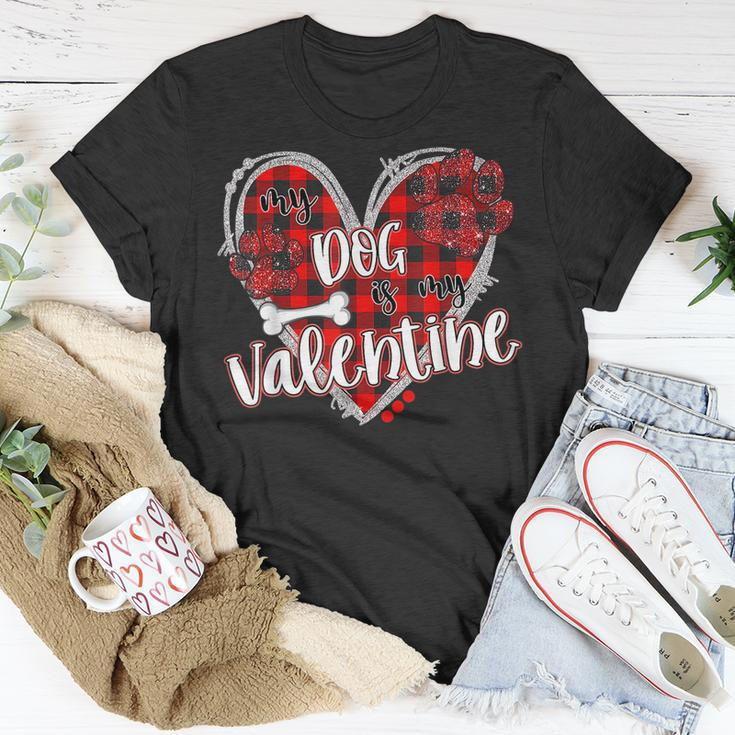 My Dog Is My Valentine Valentines Day V2T-shirt Funny Gifts