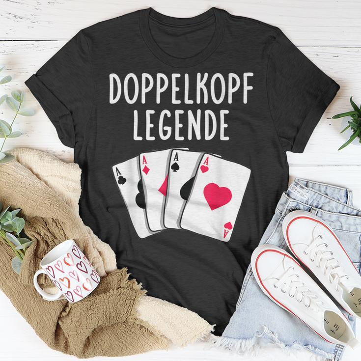 Doppelkopf Legende Spielkarten T-Shirt Lustige Geschenke