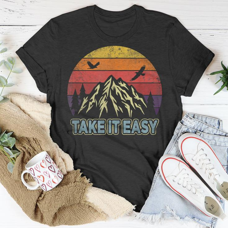 Take It Easy Retro Outdoors And Camping T-Shirt Funny Gifts