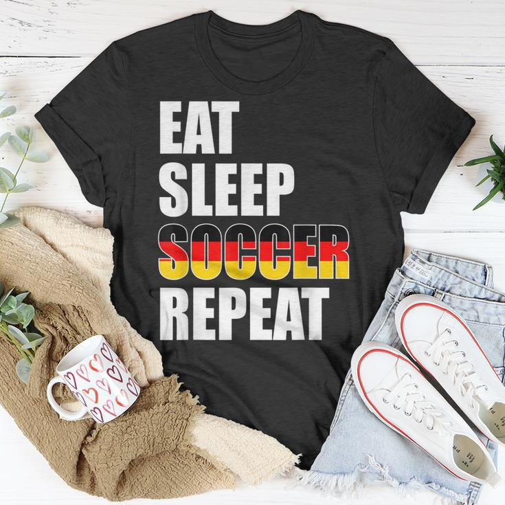 Eat Sleep Soccer Repeat Cool Soccer Germany Lover Player T-shirt Funny Gifts