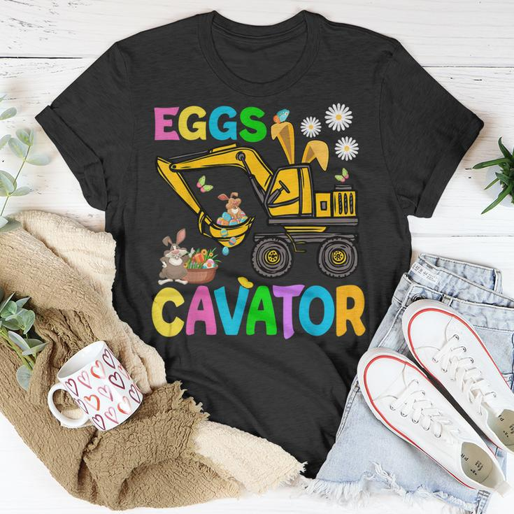 Eggs Cavator Happy Easter Excavator Hunting Egg Kids Funny Unisex T-Shirt Unique Gifts