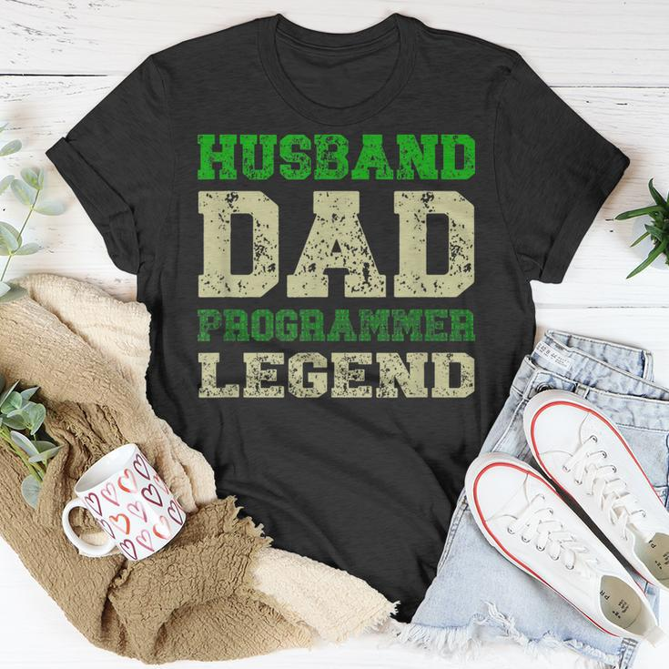 Ehemann Vater Programmer Legend Programmier Dad T-Shirt Lustige Geschenke