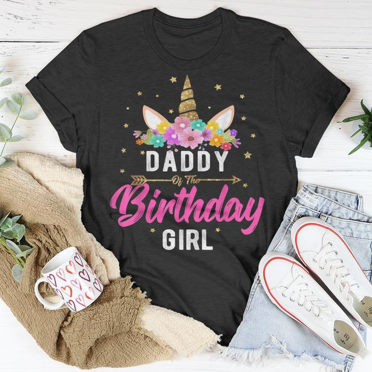 Einhorn Geburtstag Papa Des Geburtstags Mädchen Geschenk V2 T-Shirt Lustige Geschenke