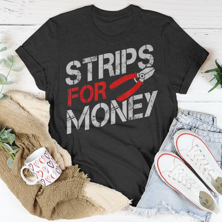 Mens Electritian Strips For Money Electritian Novelty Men T-Shirt Funny Gifts