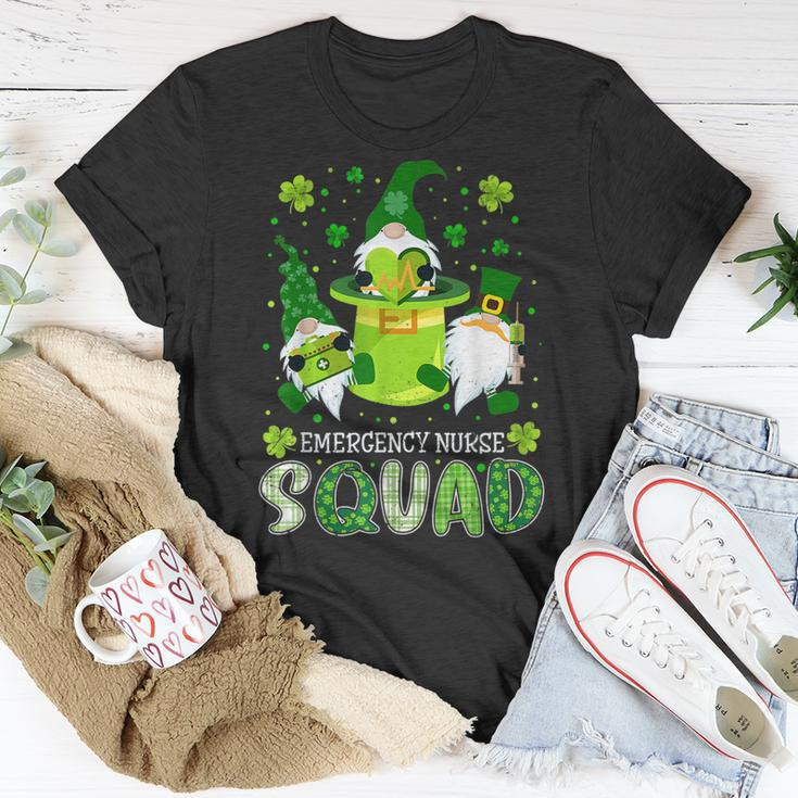 Emergency Nurse Squad Nursing St Patrick Day Gnomes Irish T-Shirt Funny Gifts