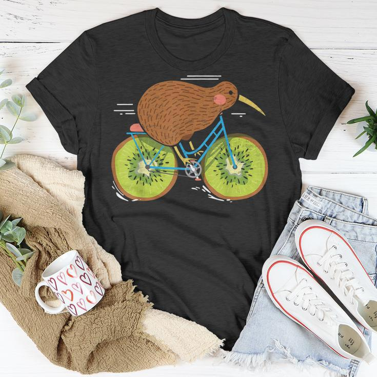 Fahrrad Neuseeland Lustige Kiwi Auf Einem Fahrrad idee T-Shirt Lustige Geschenke
