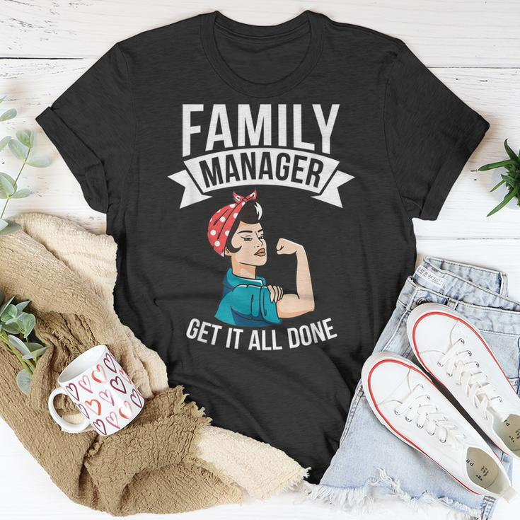 Familienmanager Bekommen Alles Hin Beste Mama Aller Zeiten T-Shirt Lustige Geschenke