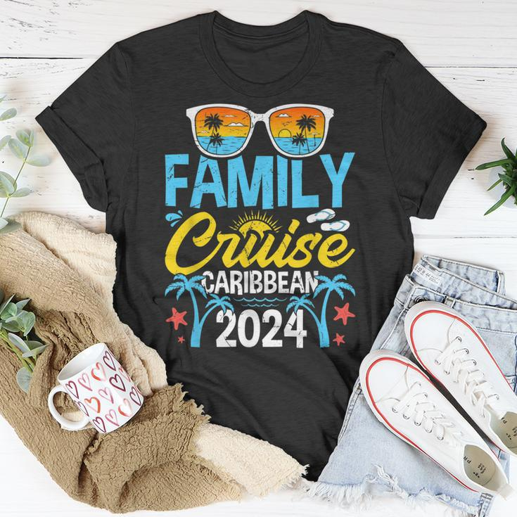 Family Cruise Caribbean 2024 Vacation Souvenir Matching Unisex T-Shirt Unique Gifts