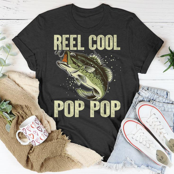 Fathers Day Reel Cool Pop Pop Fishing Fathers Dad T-shirt Personalized Gifts