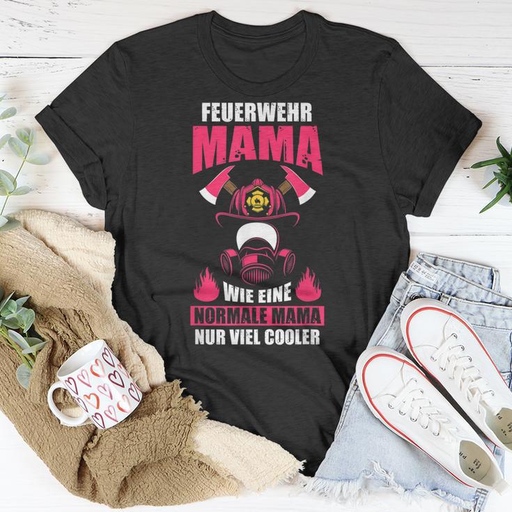 Feuerwehrfrau Mama Feuerwehr Mutter Muttertag T-Shirt Lustige Geschenke