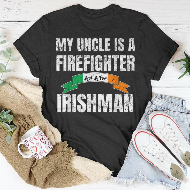 Firefighter St Paddy True Irishman Best Uncle Gift Unisex T-Shirt Unique Gifts