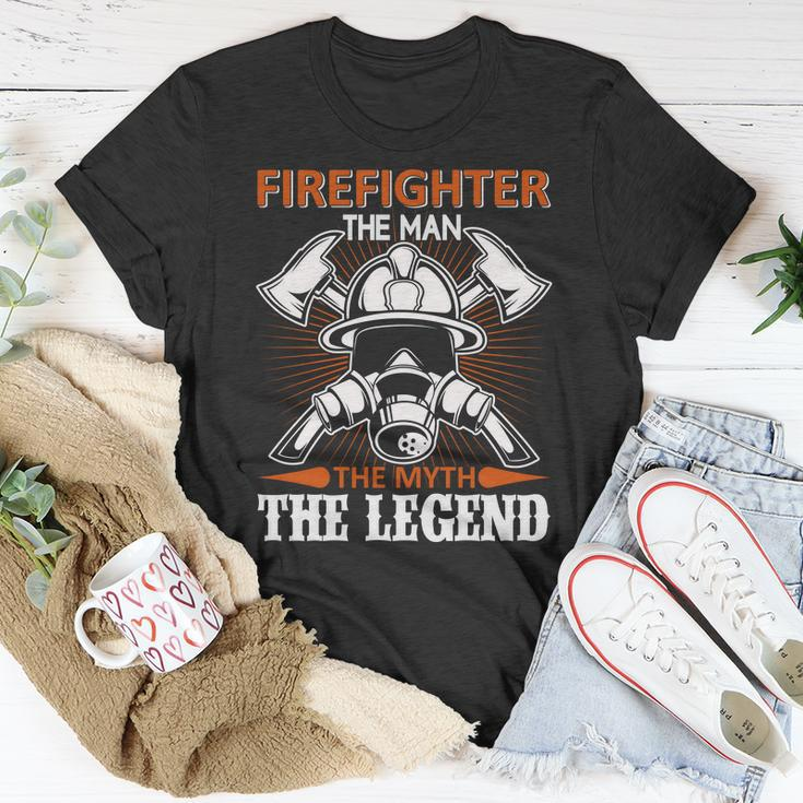 Firefighter The Man The Myth The Legend Unisex T-Shirt Unique Gifts