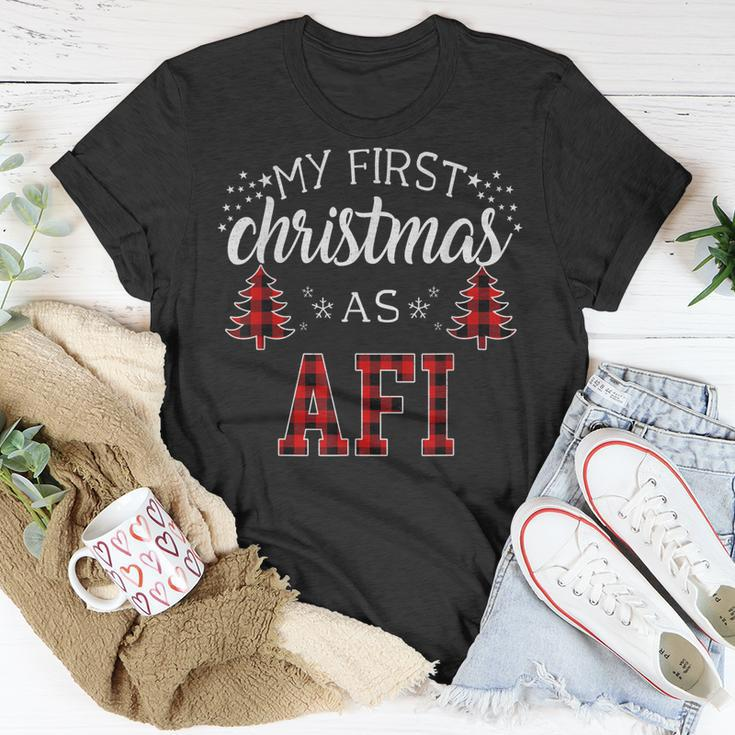 First Christmas As Afi New Grandpa Xmas Gift Gift For Mens Unisex T-Shirt Unique Gifts