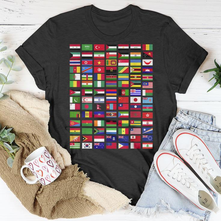 Flaggen Der Welt Spruch Geschenk Reisen Weltreise Geschenkid T-Shirt Lustige Geschenke