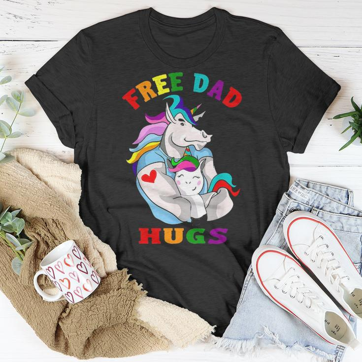 Free Dad Hugs Lgbt Gay Pride V2 Unisex T-Shirt Funny Gifts