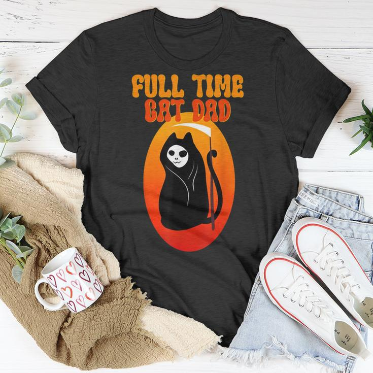 Full Time Cat Dad Halloween Funny V2 Unisex T-Shirt Unique Gifts