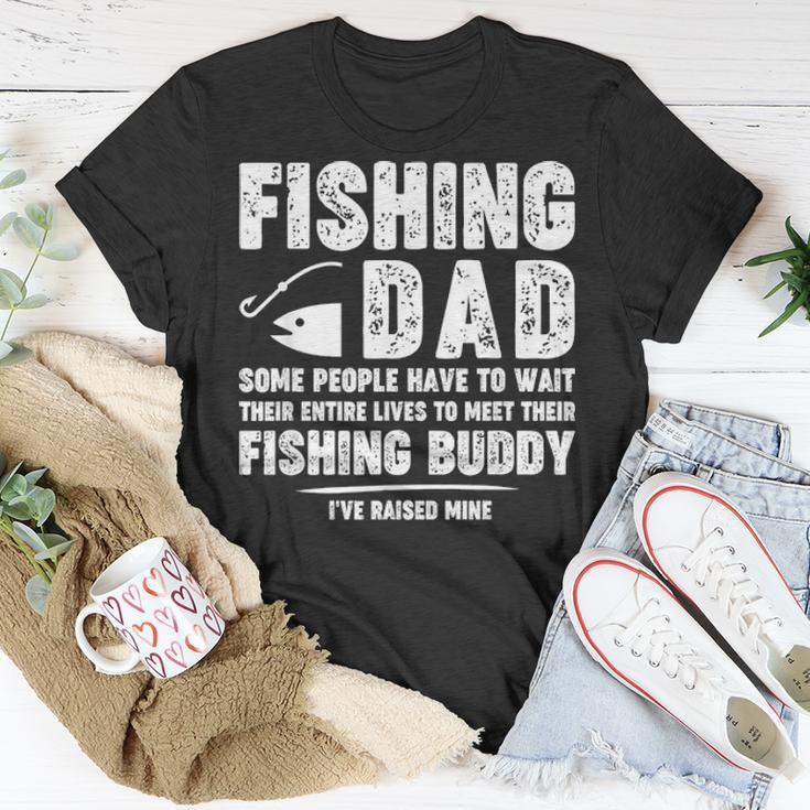 Funny Fishing Dad Father Kid Matching Fathers Day Gift Unisex T-Shirt Funny Gifts
