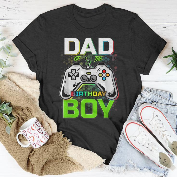 Funny Gaming Video Gamer Dad Of The Birthday Boy Unisex T-Shirt Unique Gifts