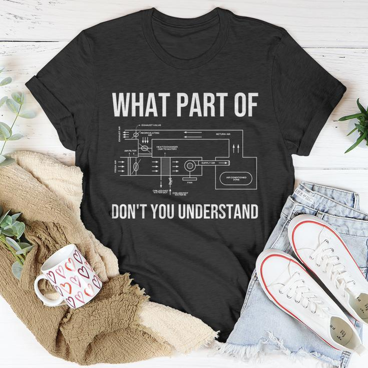 Funny Hvac Design For Men Dad Hvac Installer Engineers Tech V2 Unisex T-Shirt Unique Gifts