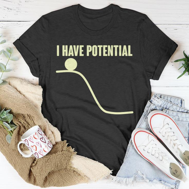 Funny I Have Potential Science Unisex T-Shirt Unique Gifts
