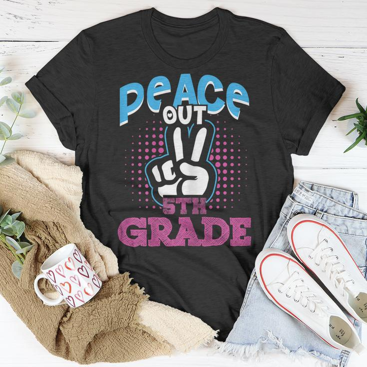 Funny Peace Out 5Th Grade Shirt First Last Day Of School Unisex T-Shirt Unique Gifts