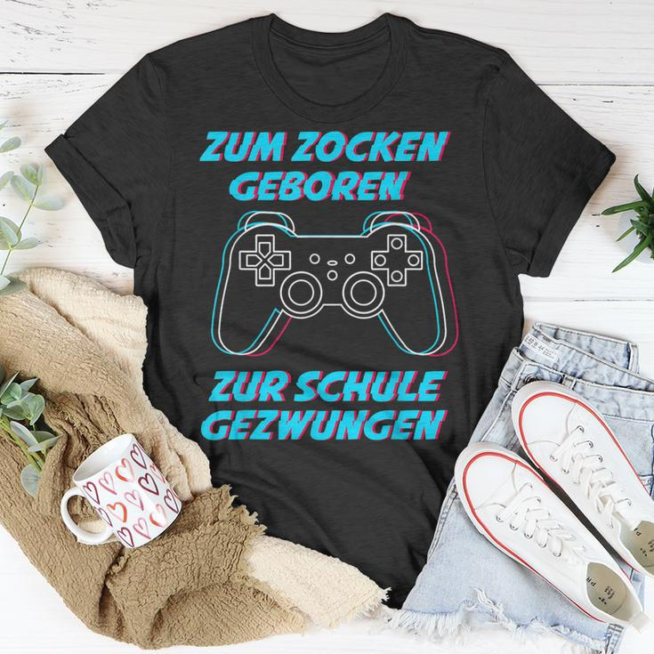 Gamer Videospiele Konsole Ps5 Gaming Geburtstag Zocken T-Shirt Lustige Geschenke