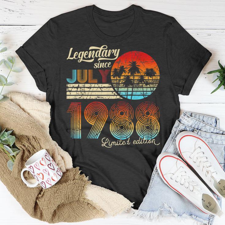 Geburtstag Legendary Since Juli 1988 Geschenk T-Shirt Lustige Geschenke