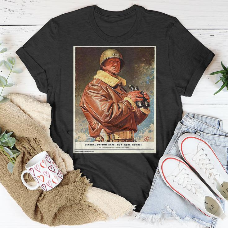 General George S Patton Ww2 Propaganda Poster Unisex T-Shirt | Mazezy