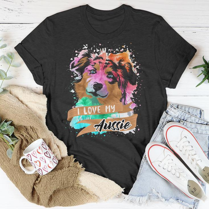 Geschenk Hundebesitzer Aussie Australien Shepherd T-Shirt Lustige Geschenke