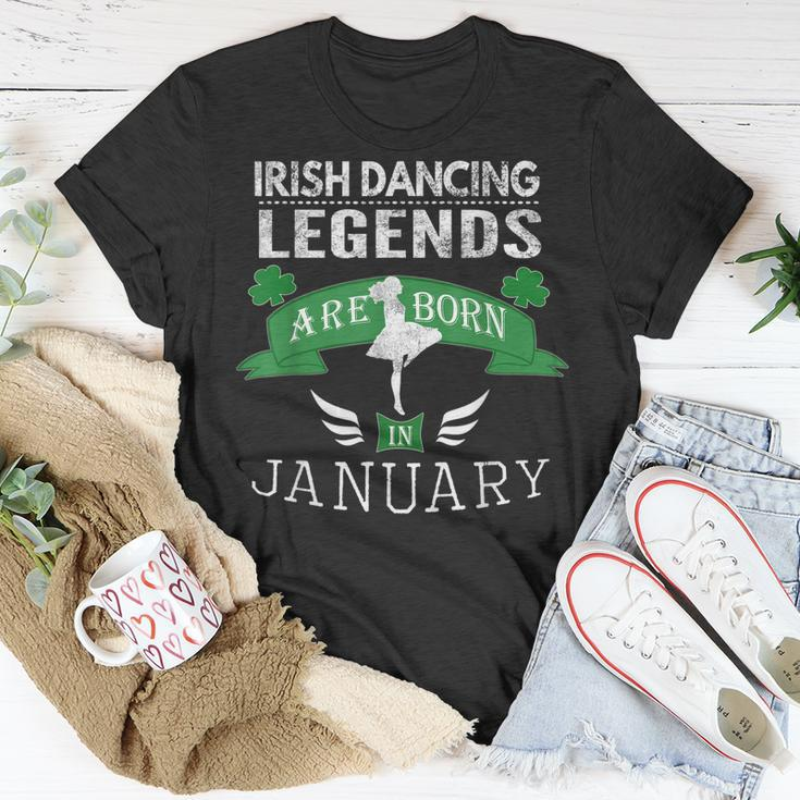 Girls Irish Dancing Legends Born In January T-shirt Personalized Gifts