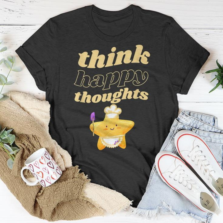 Glückliche Gedanken Denken Inspirierende Zitate T-Shirt Lustige Geschenke