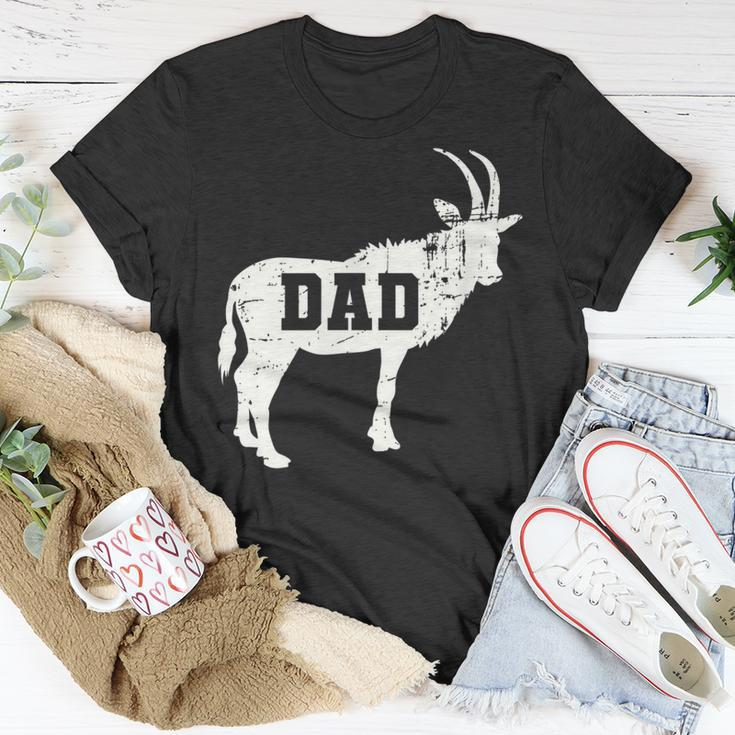 Mens Goat Dad All Time Greatest Vintage T-Shirt Funny Gifts