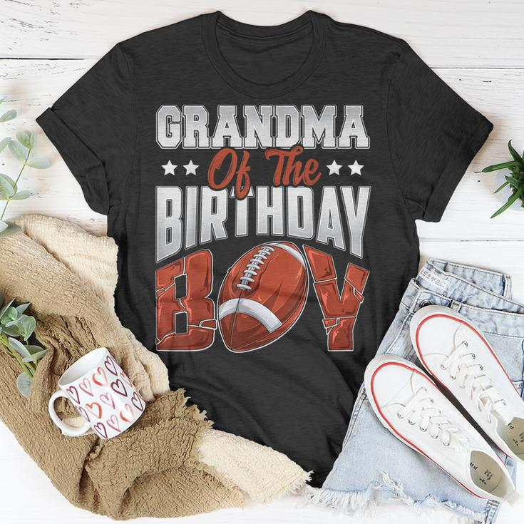 Grandma Football Birthday Boy Family Baller Bday Party Unisex T-Shirt Unique Gifts