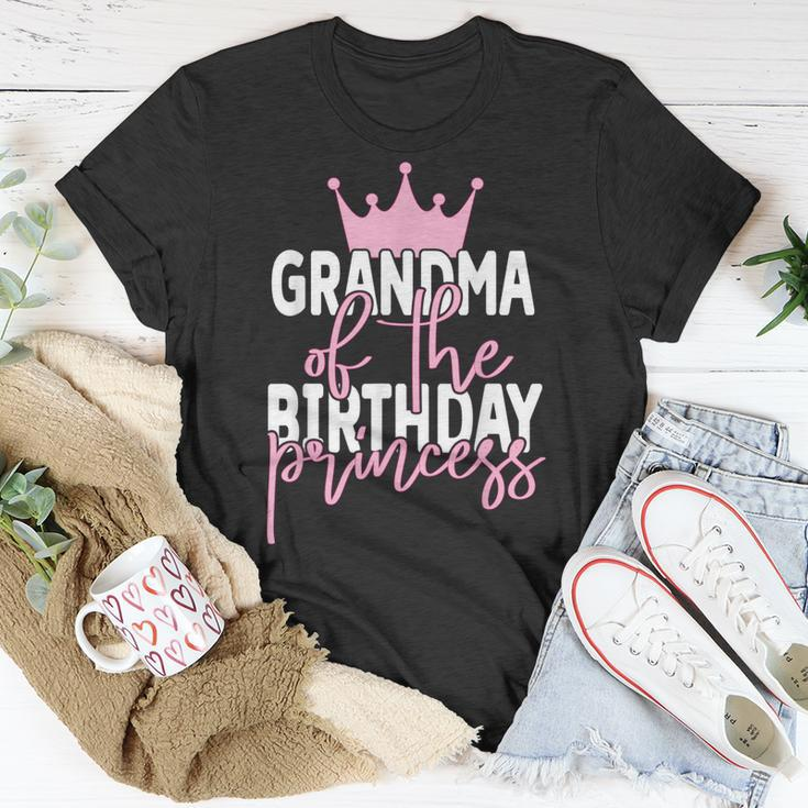 Grandma Of The Birthday Princess Girls Bday Party Unisex T-Shirt Unique Gifts