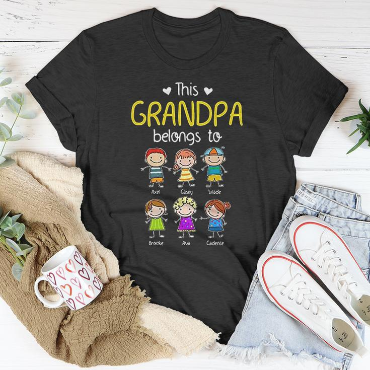This Grandpa Belongs To Personalized Grandpa T-shirt Personalized Gifts