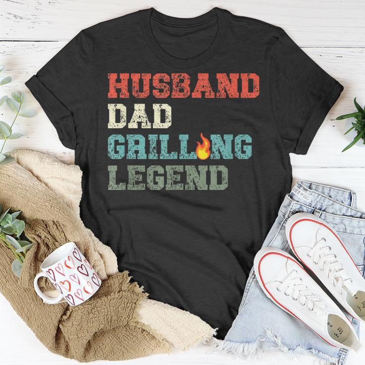 Grillen Bbq Vater Husband Grill Dad Legend T-Shirt Lustige Geschenke
