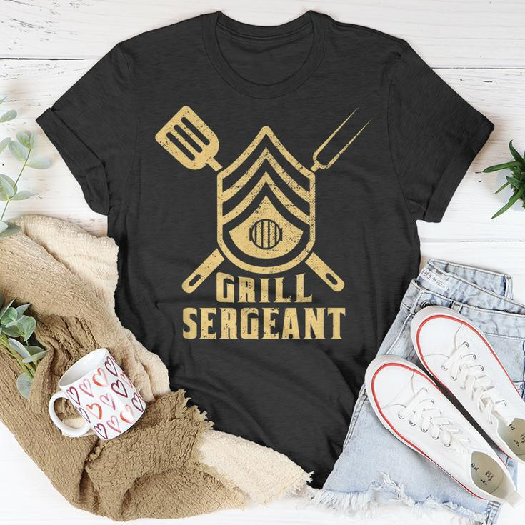 Grilling Bbq Meat Dad Grandpa Grill Sergeant Vintage T-Shirt Funny Gifts