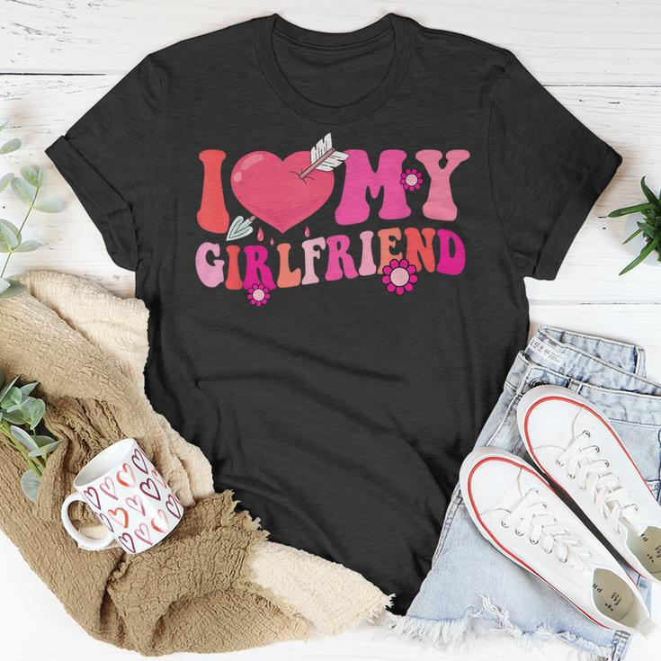 Groovy I Love My Girlfriend I Heart My Girlfriend Valentine T-Shirt Funny Gifts