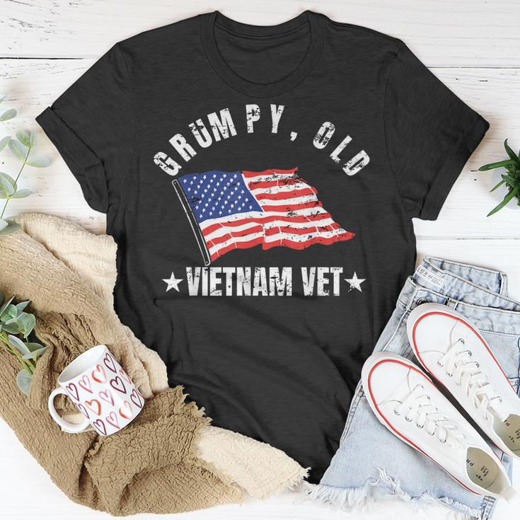 Grumpy Old Vietnam Vet Us Military Vetearan T-shirt Funny Gifts