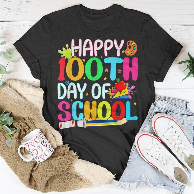 Happy 100Th Day Of School Teachers Kids Happy 100 Days T-shirt Funny Gifts