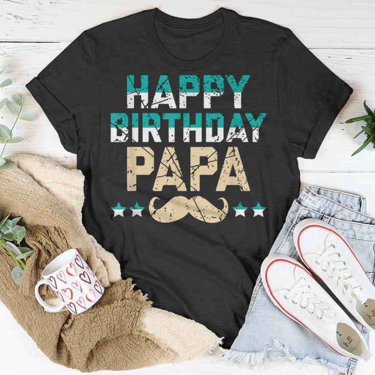 Happy Birthday Dad Geburtstag Papa Geschenk T-Shirt Lustige Geschenke