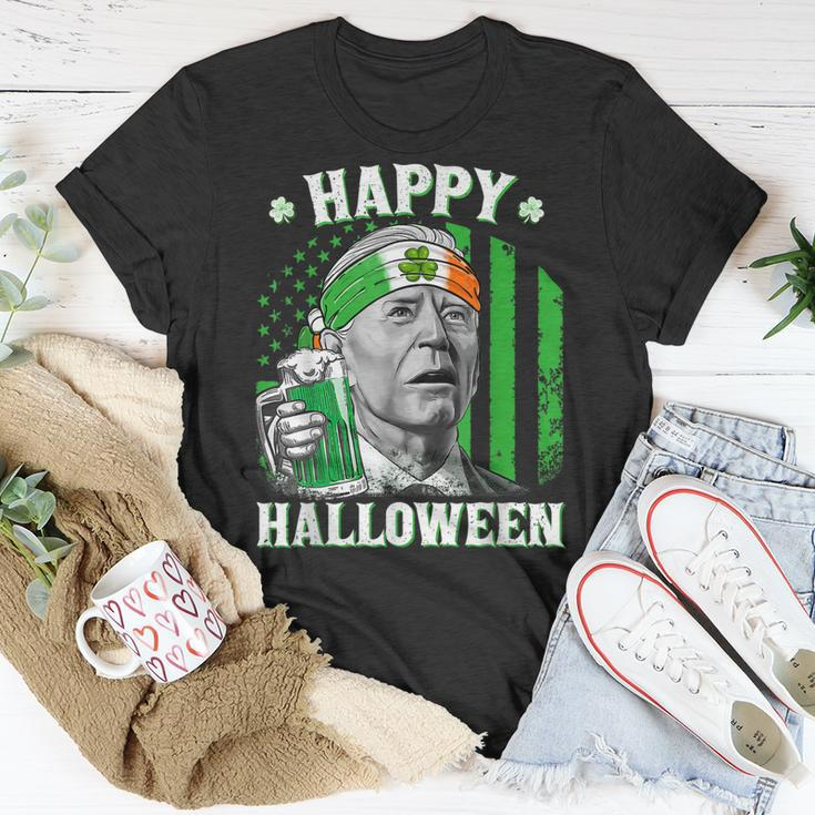 Happy Halloween Joe Biden St Patricks Day Leprechaun Hat T-Shirt Funny Gifts